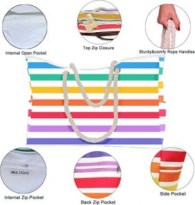 XXL Extra Large Beach Bags for Women Tote Bag with Waterproof